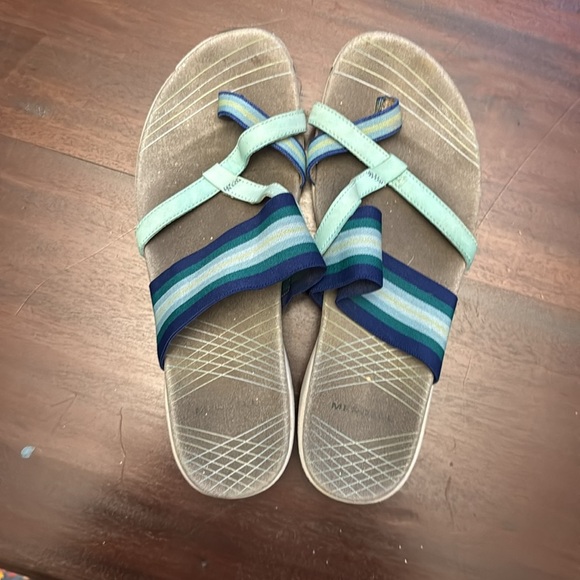 Merrell gray and teal women’s sandals size 10 - Picture 2 of 5